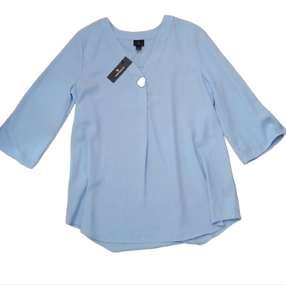 Worthington Light Blue Blouse - Picture 8 of 9